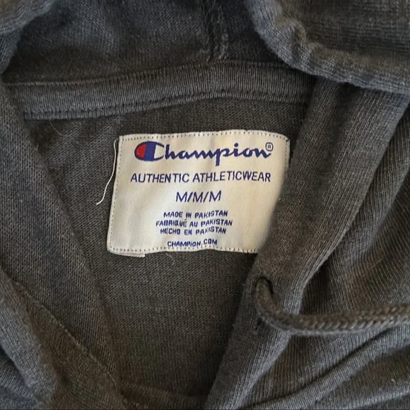 Men’s Champion Gray Hooded Shirt - Picture 4 of 4